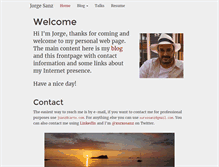 Tablet Screenshot of jorgesanz.net